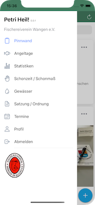 Screenshot der App